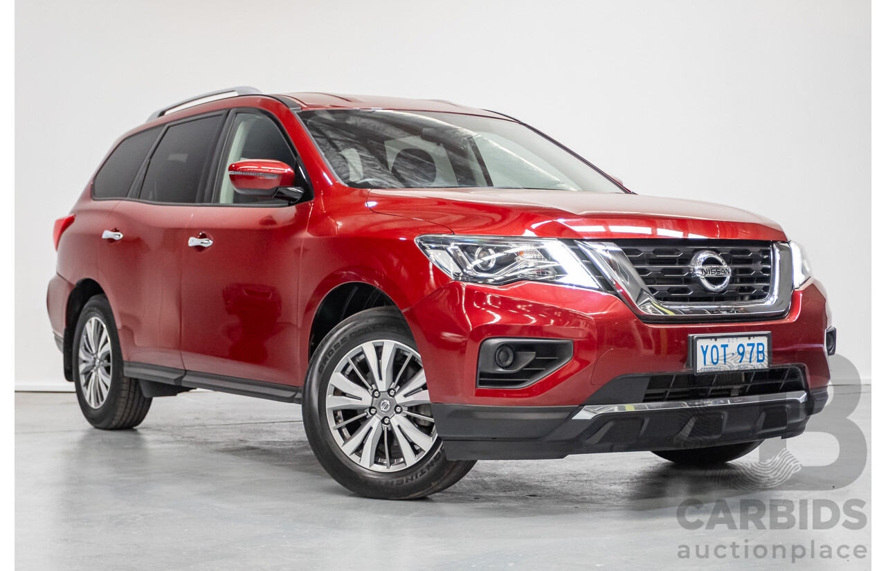 11/2019 Nissan Pathfinder ST R52 MY19 SERIES III 4D Wagon Maroon 3.5L - 7 seats