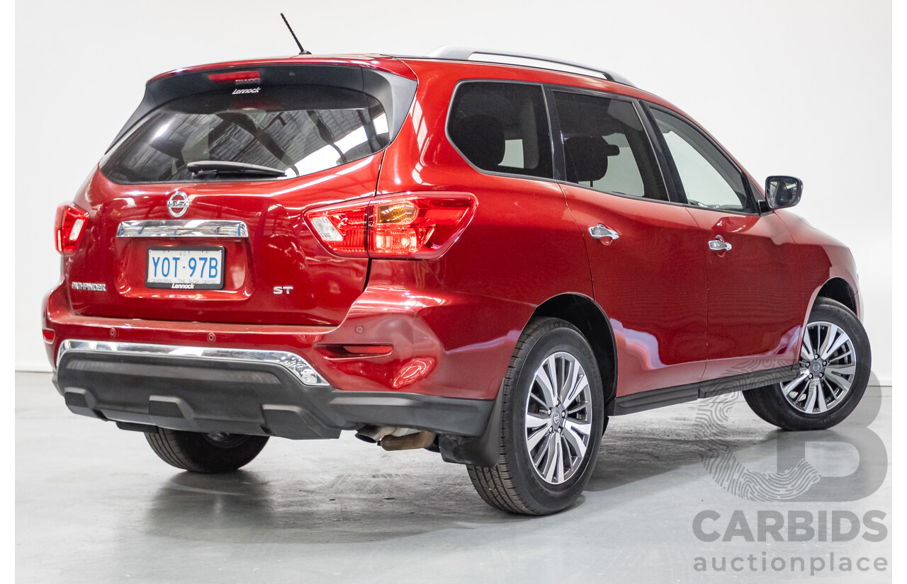11/2019 Nissan Pathfinder ST R52 MY19 SERIES III 4D Wagon Maroon 3.5L - 7 seats
