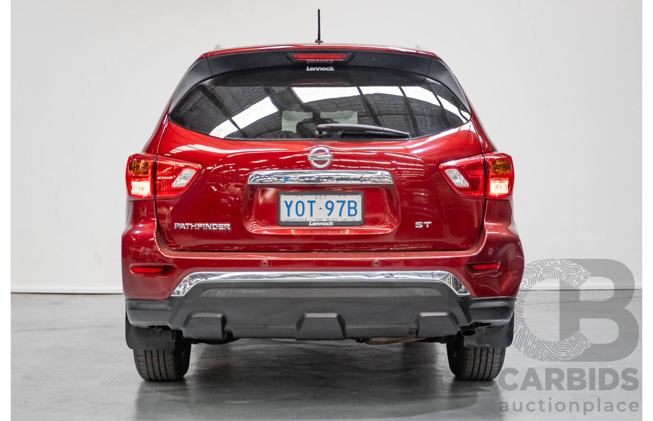 11/2019 Nissan Pathfinder ST R52 MY19 SERIES III 4D Wagon Maroon 3.5L - 7 seats