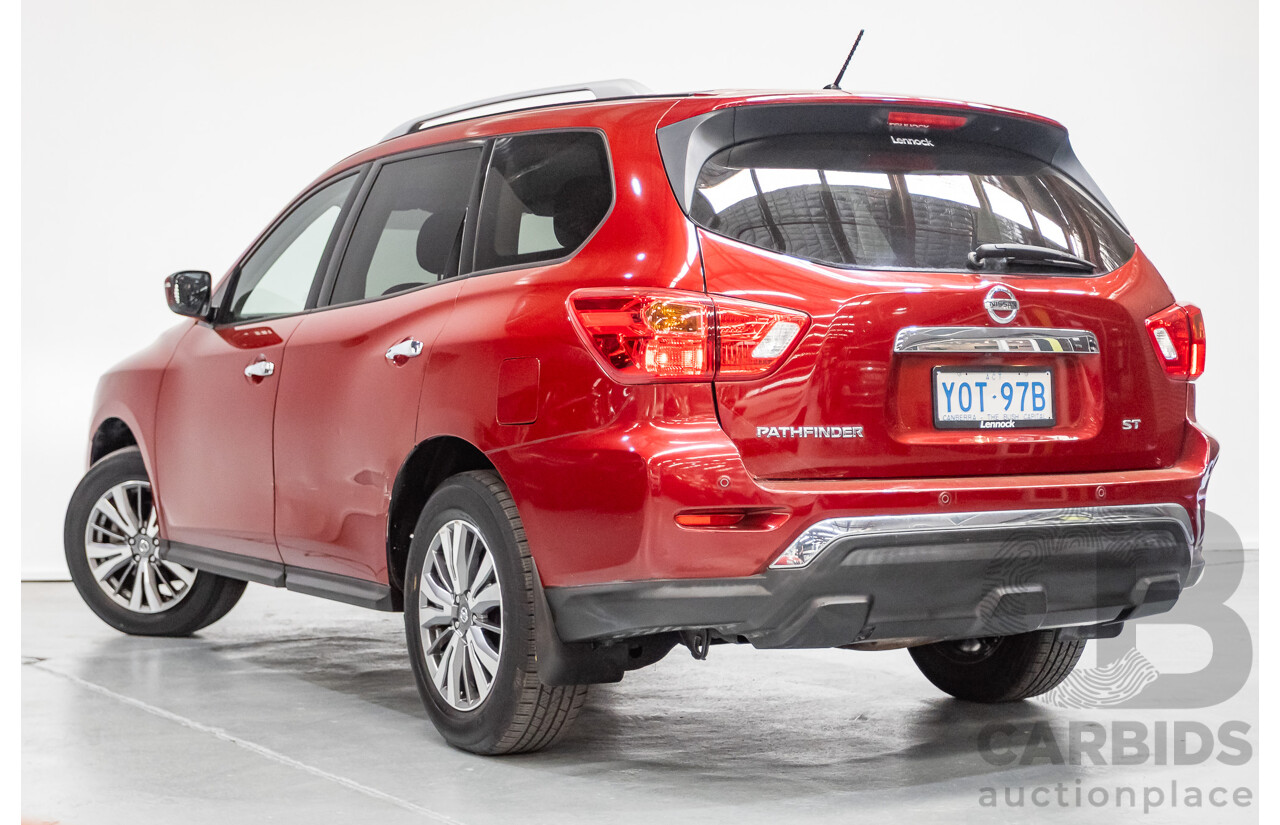 11/2019 Nissan Pathfinder ST R52 MY19 SERIES III 4D Wagon Maroon 3.5L - 7 seats