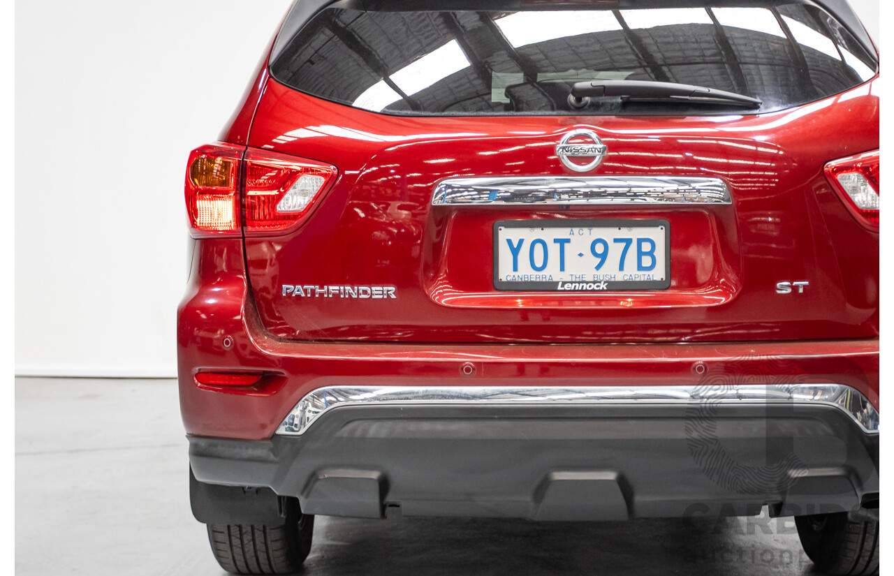 11/2019 Nissan Pathfinder ST R52 MY19 SERIES III 4D Wagon Maroon 3.5L - 7 seats