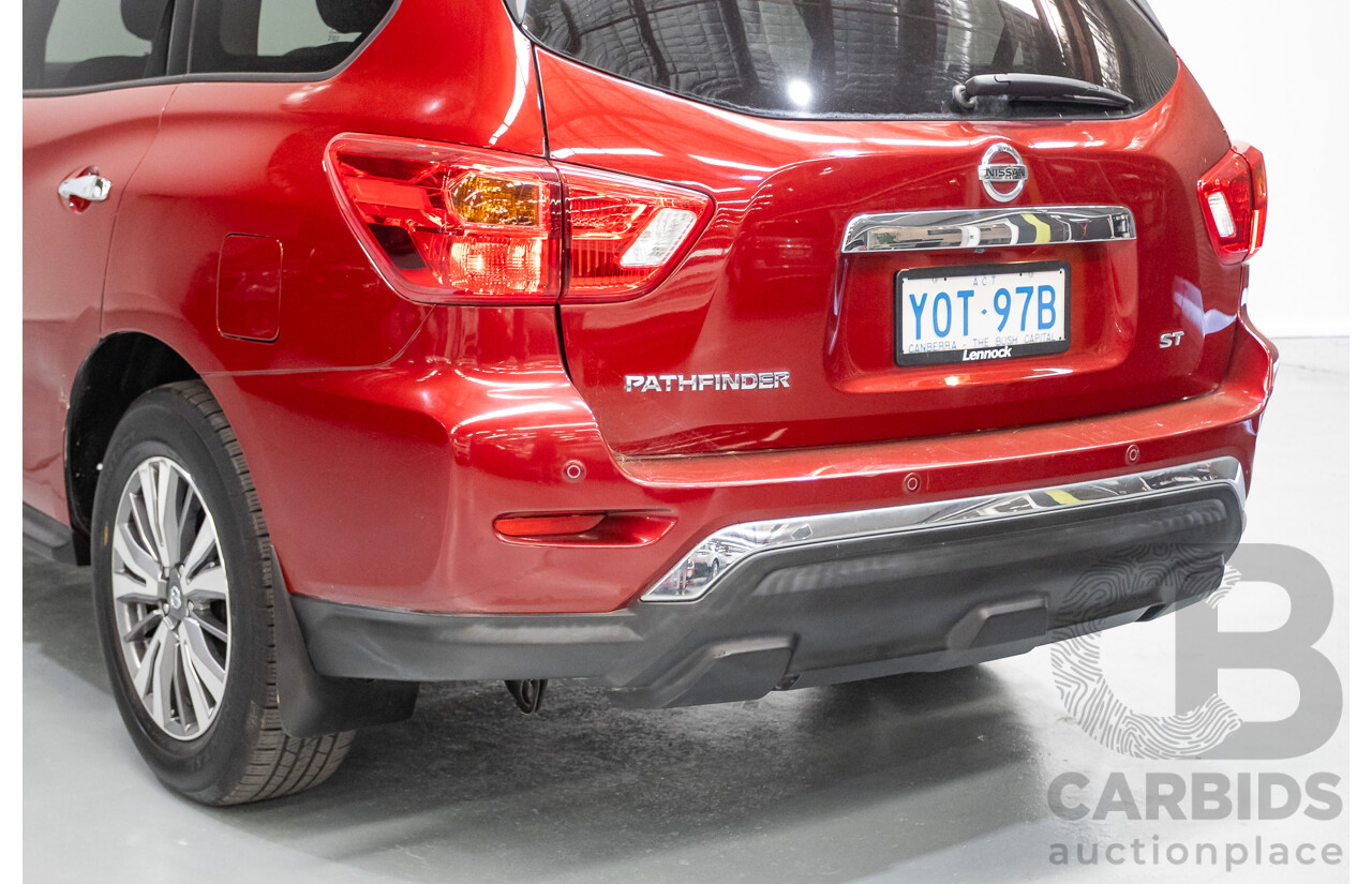 11/2019 Nissan Pathfinder ST R52 MY19 SERIES III 4D Wagon Maroon 3.5L - 7 seats
