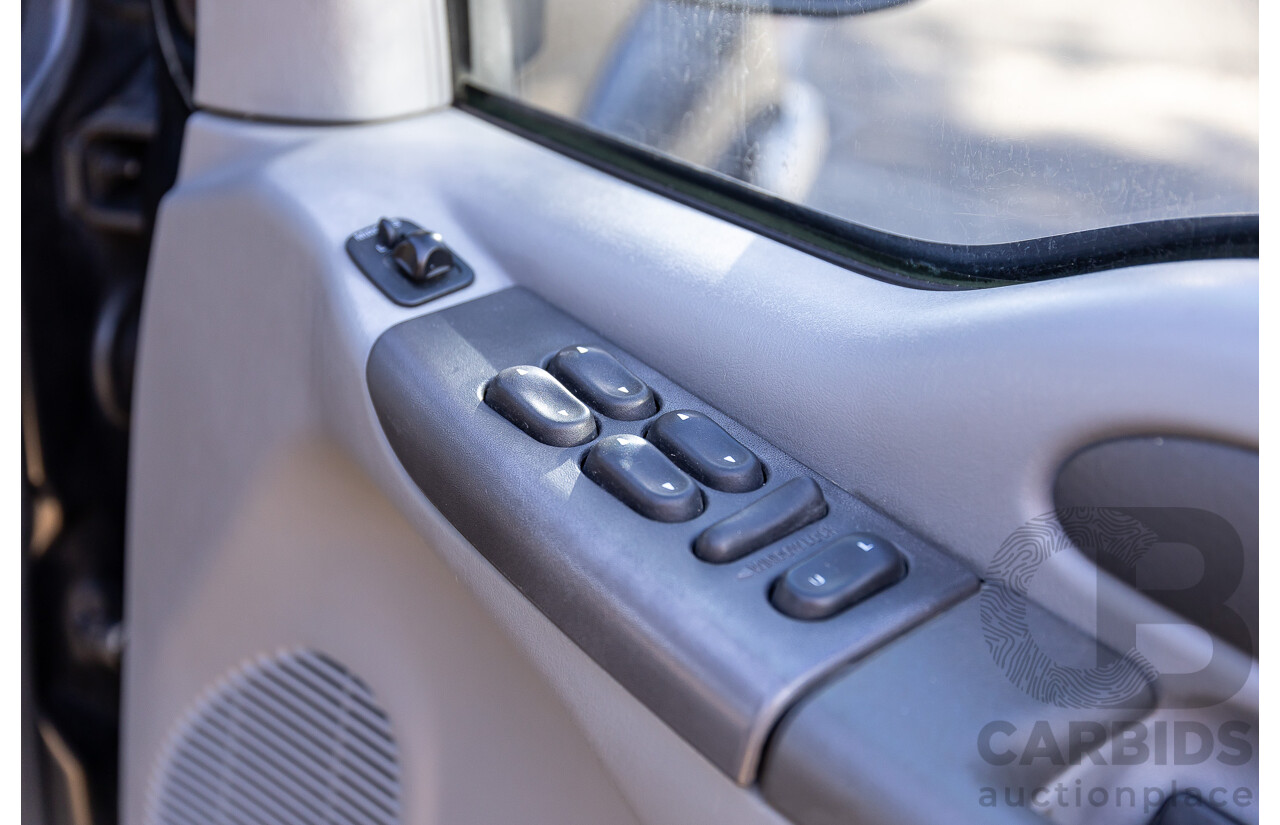 7/2005 Ford F250 XLT (4x4) RN Crew Cab P/Up Ebony Black Turbo Diesel Powerstroke V8 7.3L