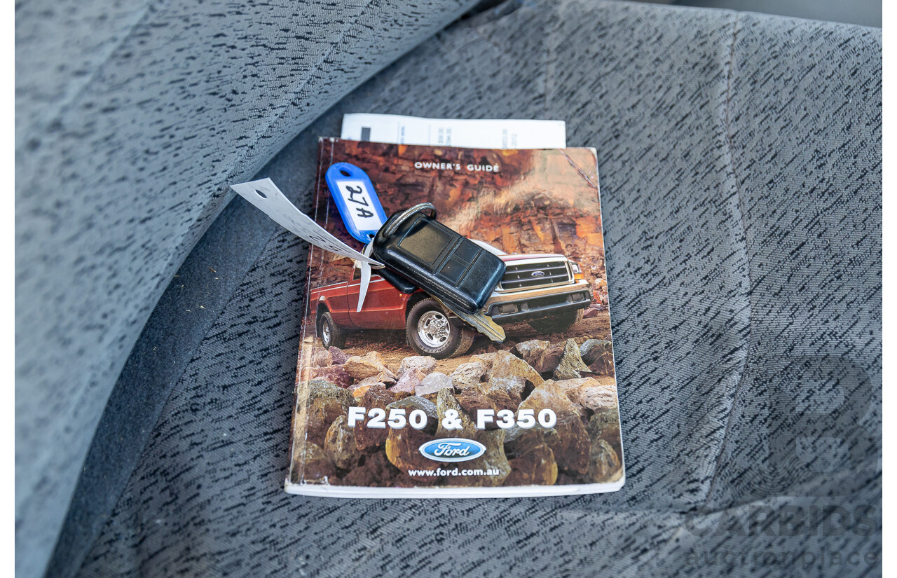 7/2005 Ford F250 XLT (4x4) RN Crew Cab P/Up Ebony Black Turbo Diesel Powerstroke V8 7.3L