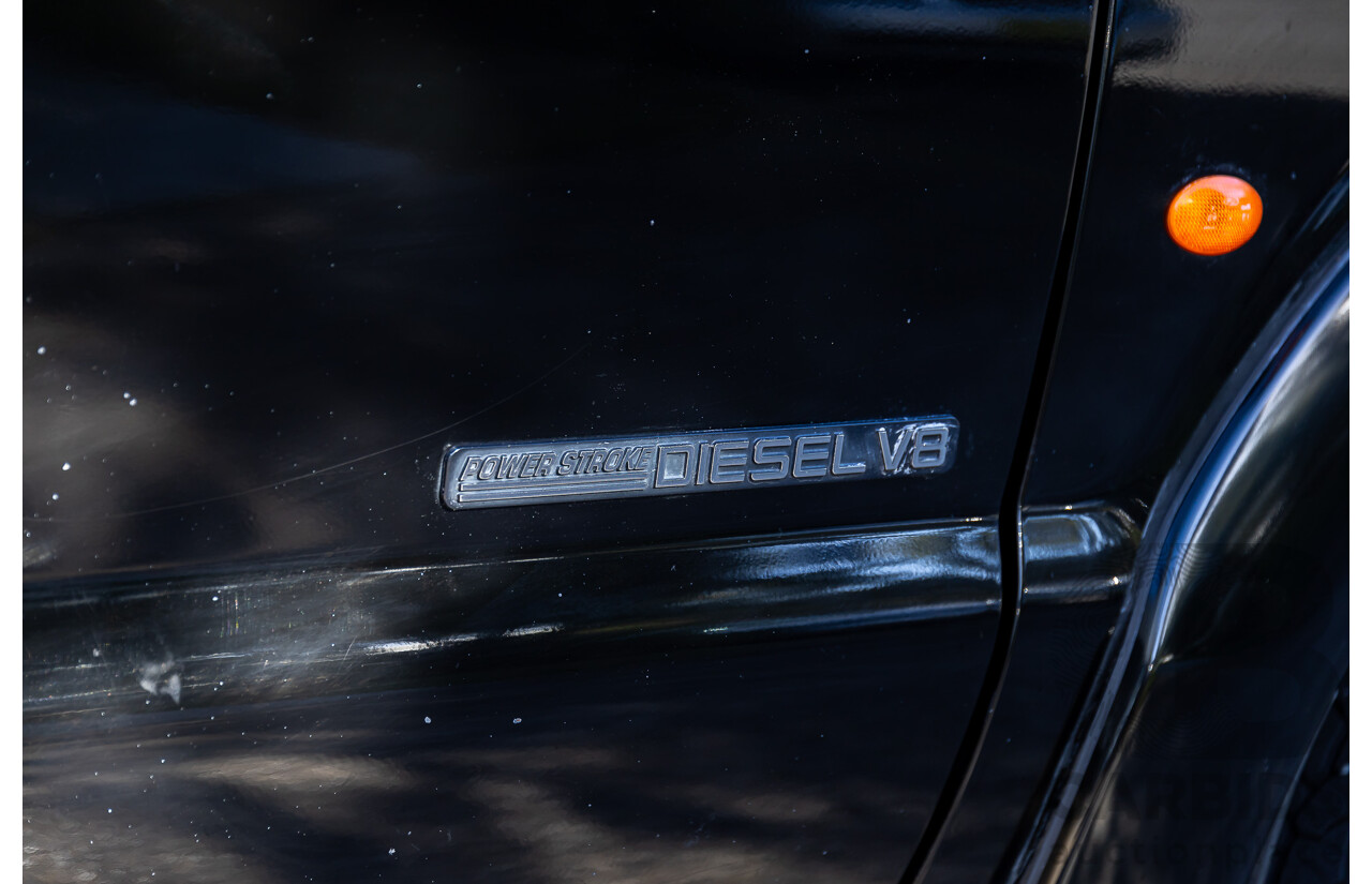 7/2005 Ford F250 XLT (4x4) RN Crew Cab P/Up Ebony Black Turbo Diesel Powerstroke V8 7.3L