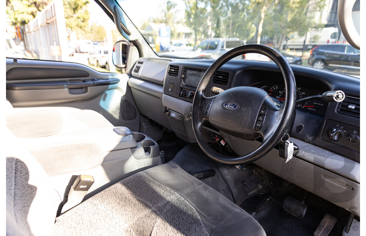 7/2005 Ford F250 XLT (4x4) RN Crew Cab P/Up Ebony Black Turbo Diesel Powerstroke V8 7.3L