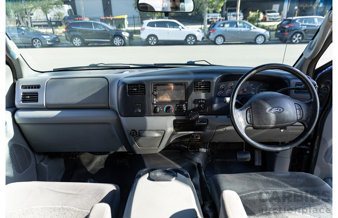 7/2005 Ford F250 XLT (4x4) RN Crew Cab P/Up Ebony Black Turbo Diesel Powerstroke V8 7.3L