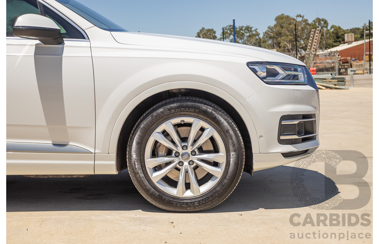10/2015 Audi Q7 3.0 TDI Quattro (AWD) 4M 4D Wagon Pure White Turbo Diesel V6 (200kw) 3.0L - 7 seater