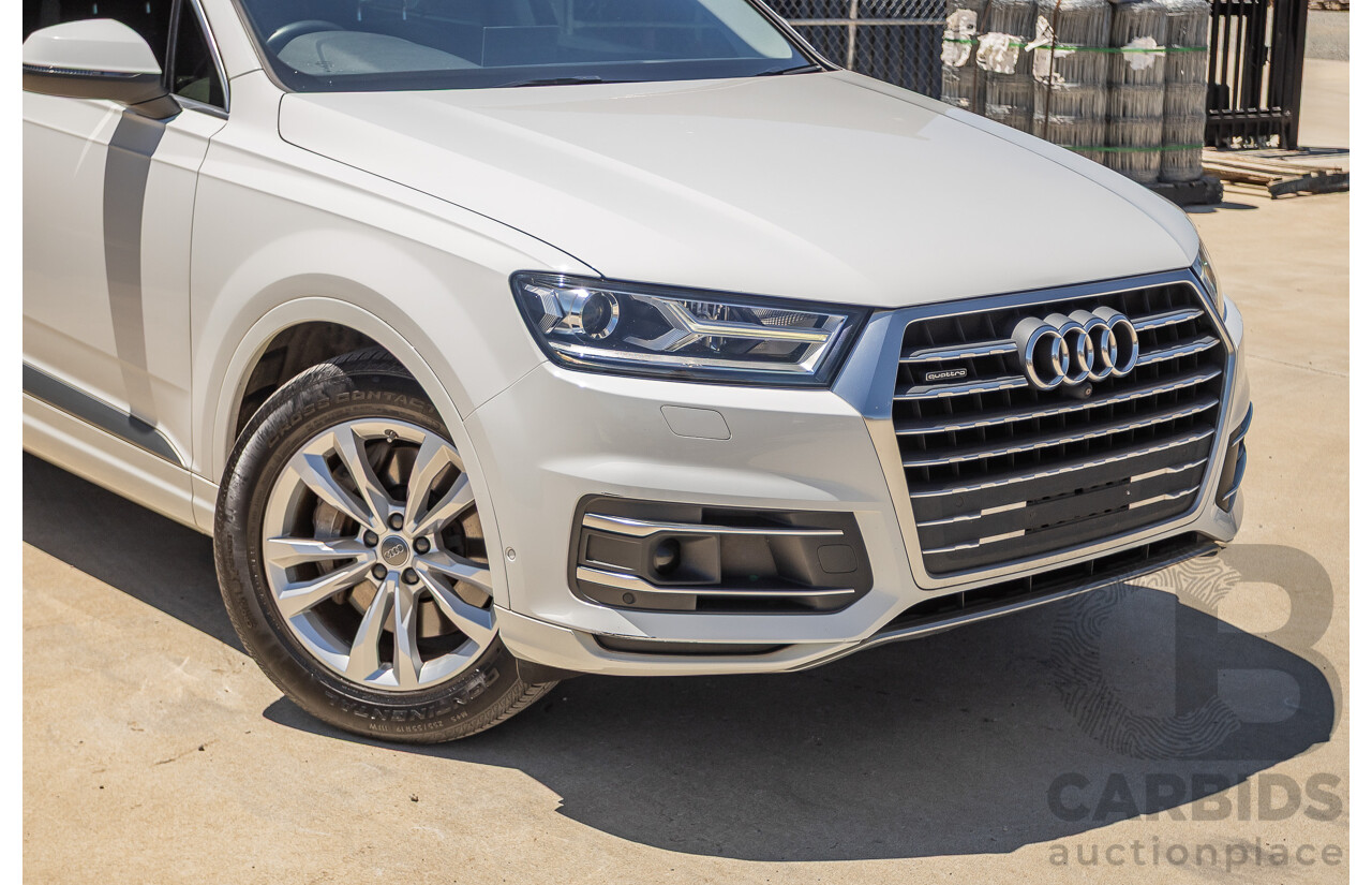 10/2015 Audi Q7 3.0 TDI Quattro (AWD) 4M 4D Wagon Pure White Turbo Diesel V6 (200kw) 3.0L - 7 seater