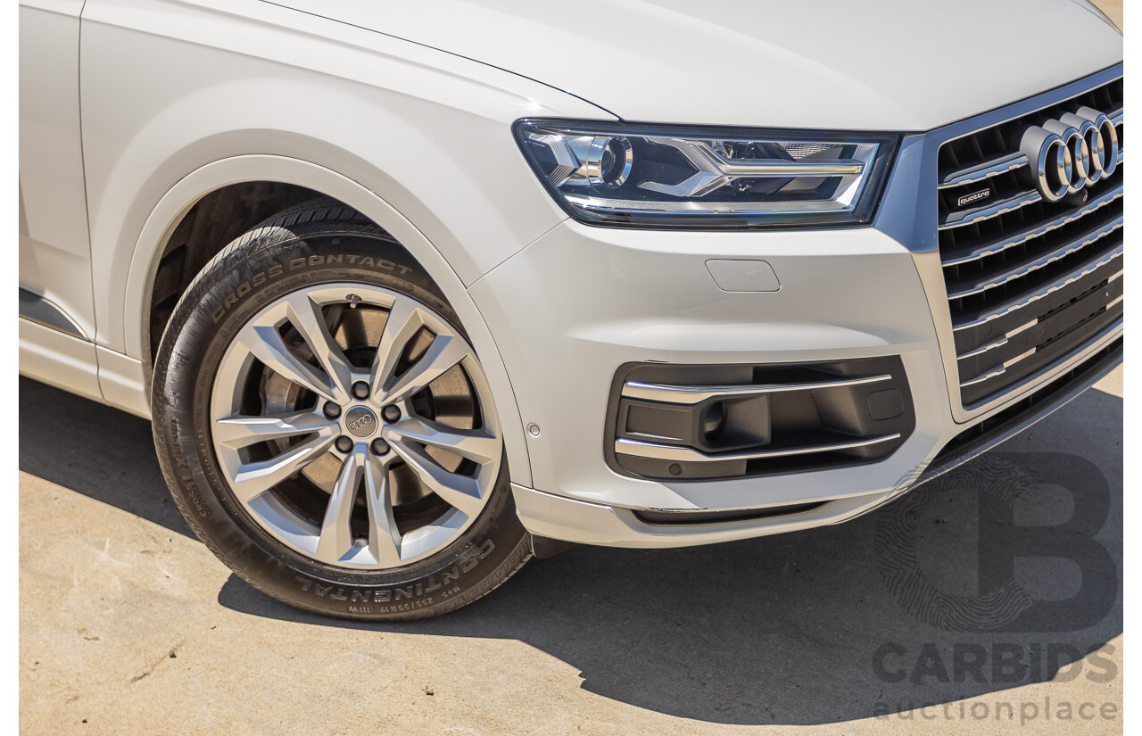 10/2015 Audi Q7 3.0 TDI Quattro (AWD) 4M 4D Wagon Pure White Turbo Diesel V6 (200kw) 3.0L - 7 seater