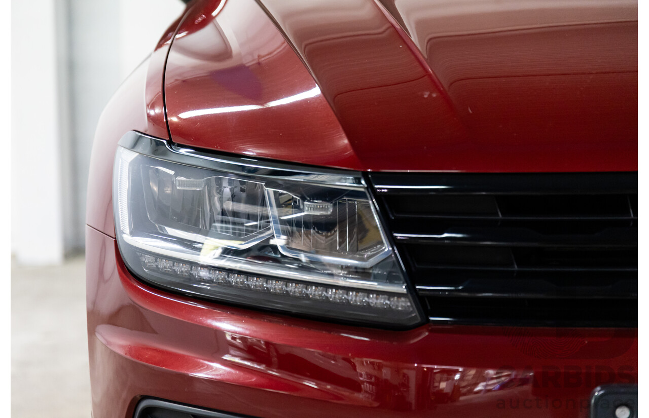 02/2018 Volkswagen Tiguan 162 TSI Sportline (AWD) 5NA MY18 4d Wagon Ruby Red Metallic Turbo 2.0L