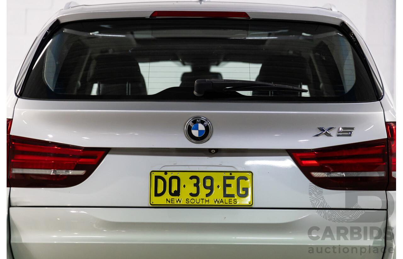2/2015 BMW X5 xDrive30d F15 MY15 4d Wagon Glacier Silver Metalllic Turbo Diesel 3.0L