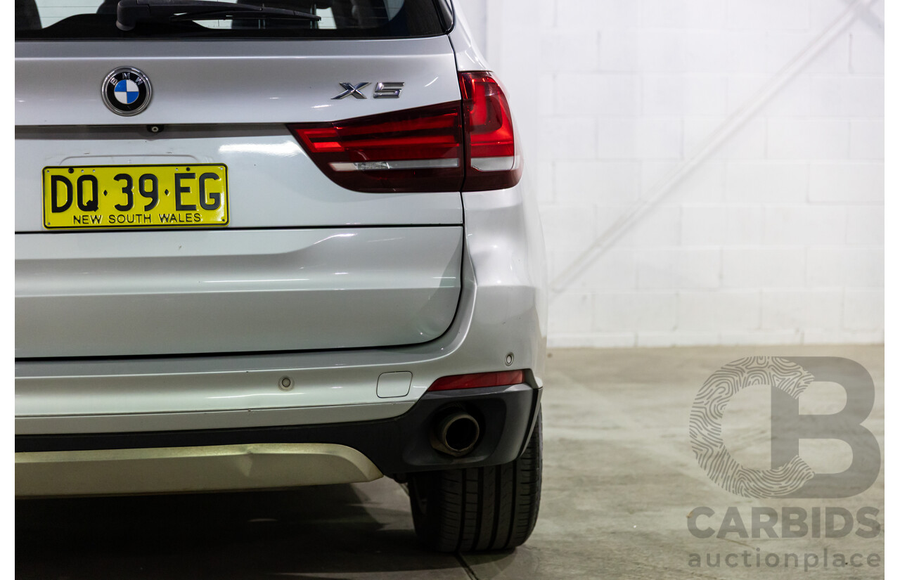 2/2015 BMW X5 xDrive30d F15 MY15 4d Wagon Glacier Silver Metalllic Turbo Diesel 3.0L