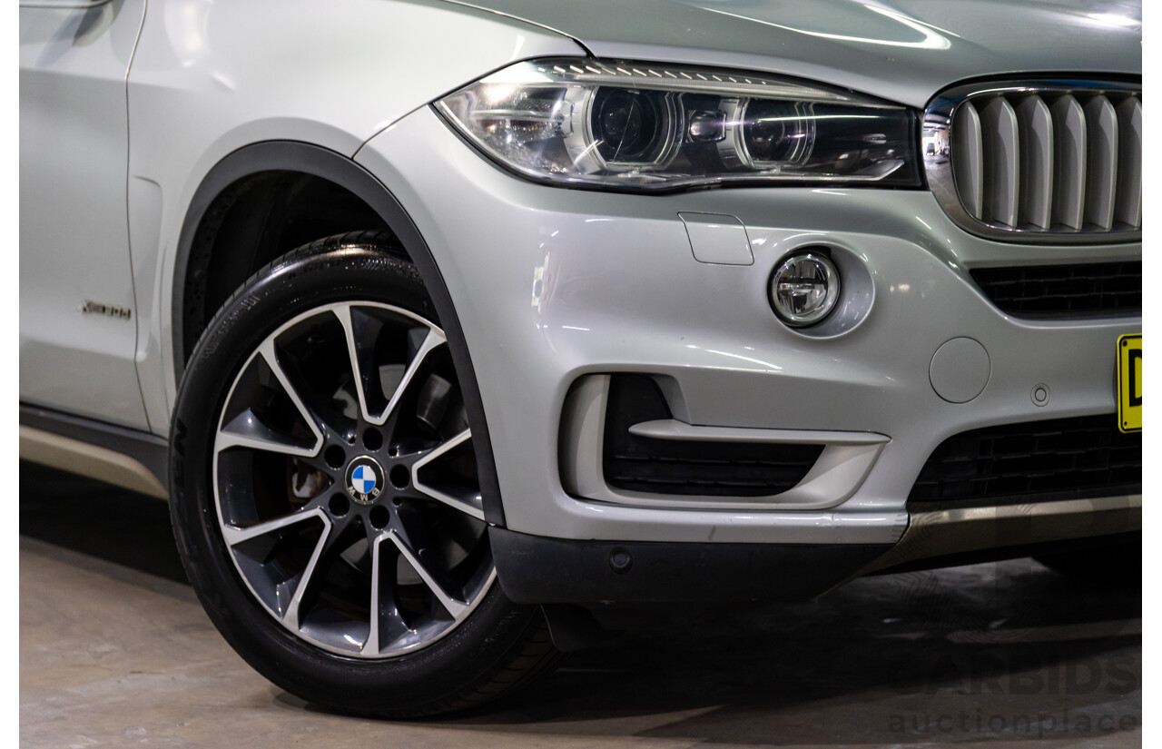 2/2015 BMW X5 xDrive30d F15 MY15 4d Wagon Glacier Silver Metalllic Turbo Diesel 3.0L