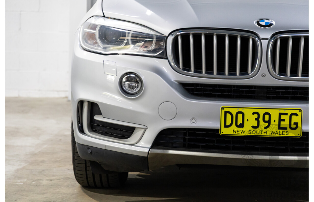 2/2015 BMW X5 xDrive30d F15 MY15 4d Wagon Glacier Silver Metalllic Turbo Diesel 3.0L