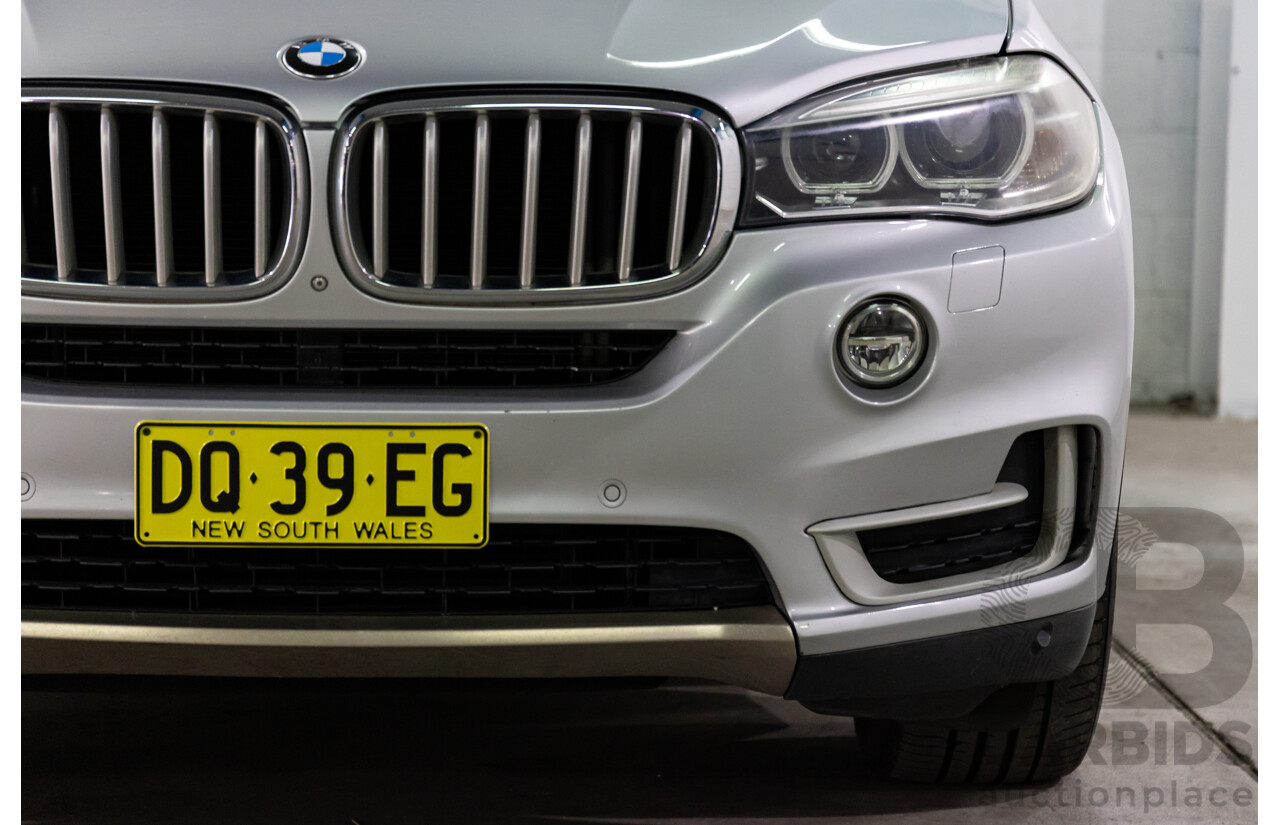 2/2015 BMW X5 xDrive30d F15 MY15 4d Wagon Glacier Silver Metalllic Turbo Diesel 3.0L
