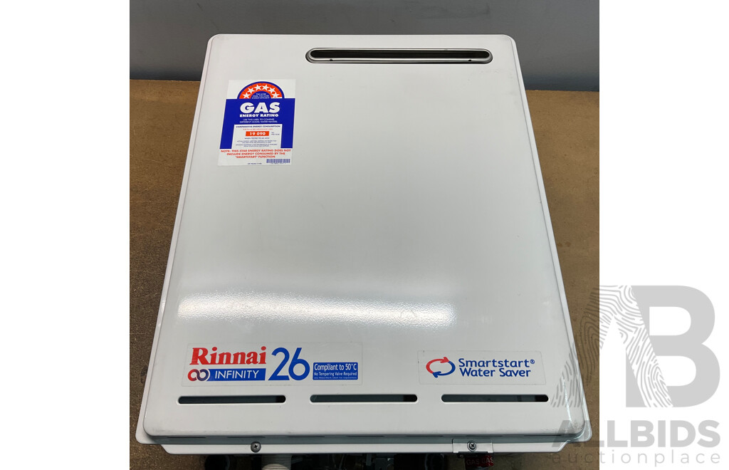 Rinnal Infinity 26 SmartStart Hot Water Heater LPG 50- Degree External