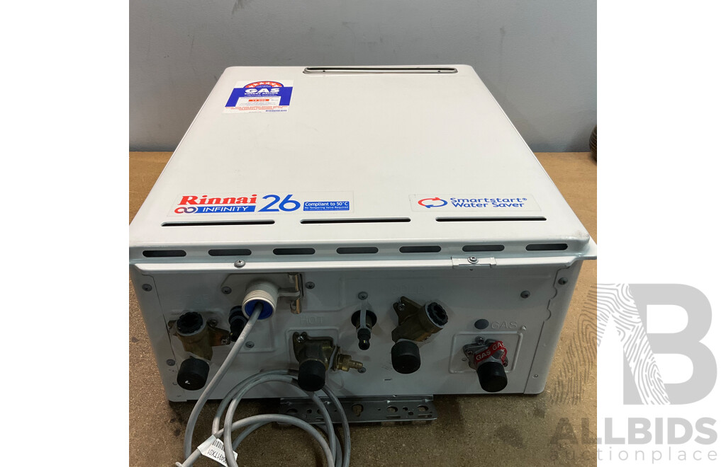 Rinnal Infinity 26 SmartStart Hot Water Heater LPG 50- Degree External