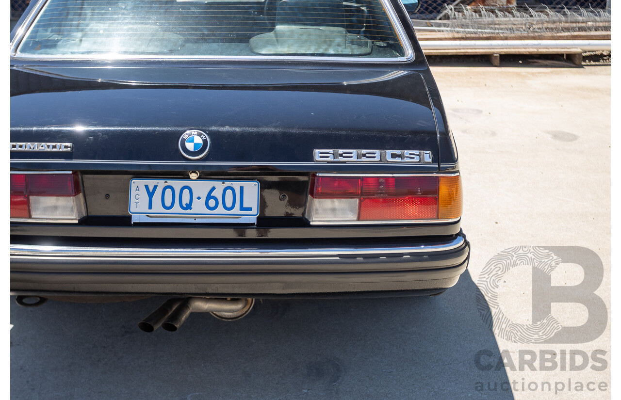 1/1977 BMW 633CSi E24 2D Coupe Schwarz Black 3.2L - Import