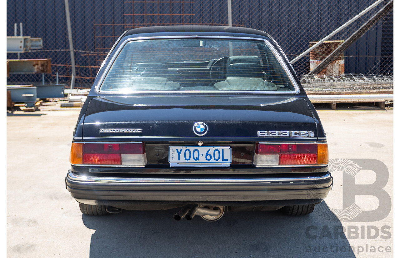 1/1977 BMW 633CSi E24 2D Coupe Schwarz Black 3.2L - Import