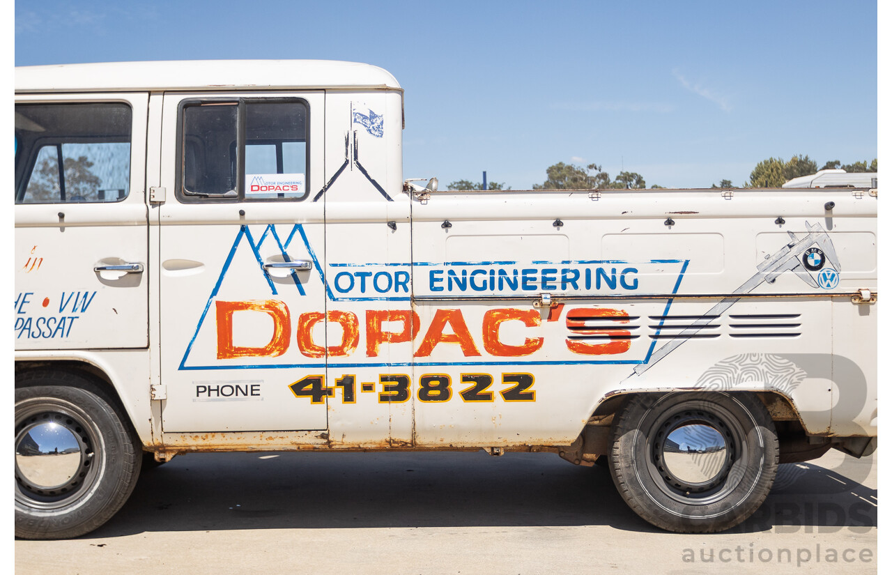 9/1975 Volkswagen Kombi Transporter Type 2 2d Crew Cab Utility White 1.8L