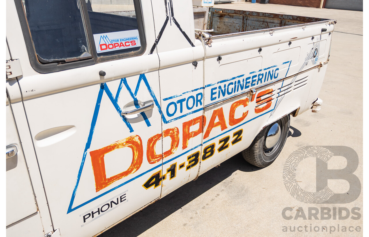 9/1975 Volkswagen Kombi Transporter Type 2 2d Crew Cab Utility White 1.8L