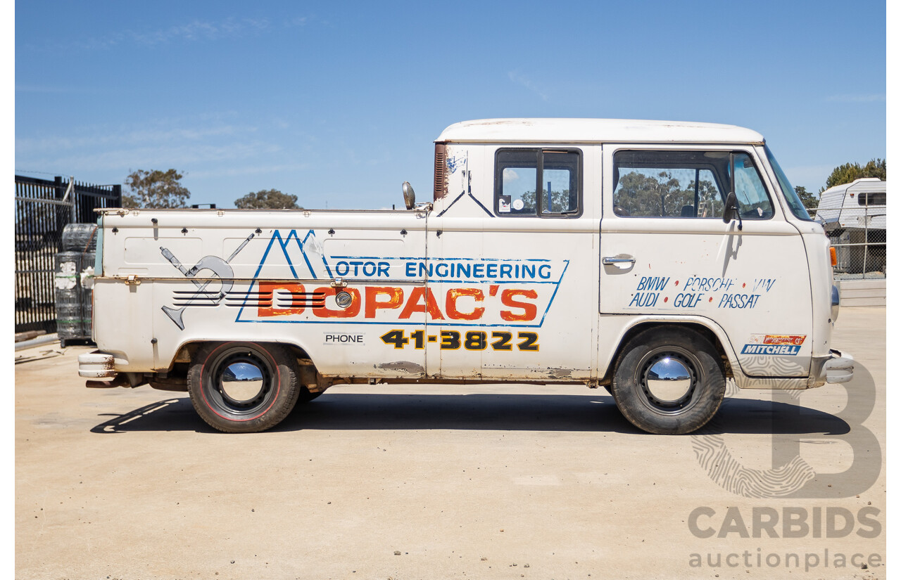 9/1975 Volkswagen Kombi Transporter Type 2 2d Crew Cab Utility White 1.8L