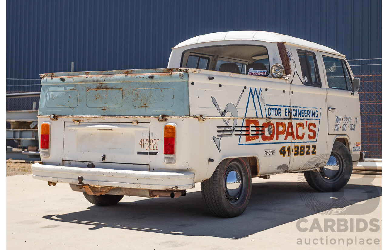 9/1975 Volkswagen Kombi Transporter Type 2 2d Crew Cab Utility White 1.8L