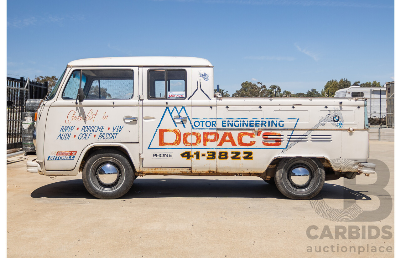 9/1975 Volkswagen Kombi Transporter Type 2 2d Crew Cab Utility White 1.8L
