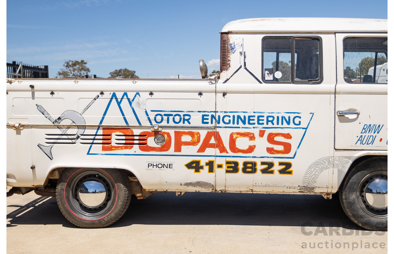 9/1975 Volkswagen Kombi Transporter Type 2 2d Crew Cab Utility White 1.8L