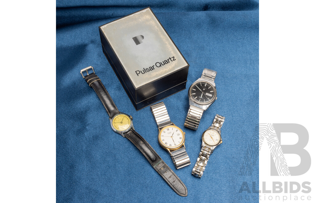 Mens Vintage Assorted Watches - Lot of 4