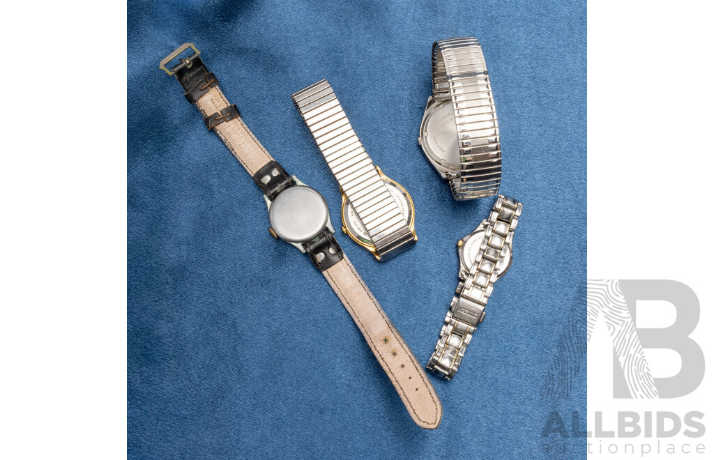 Mens Vintage Assorted Watches - Lot of 4