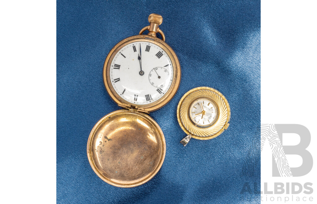 Vintage Hanley and Victory Pocket Watches - Lot of 2