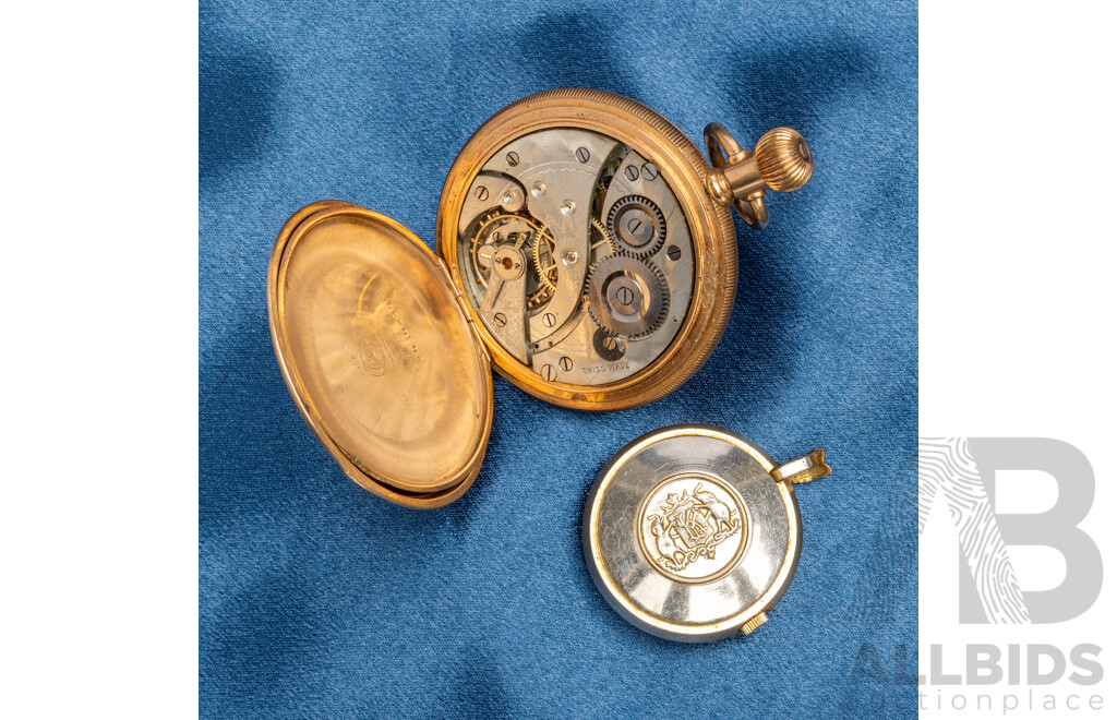 Vintage Hanley and Victory Pocket Watches - Lot of 2