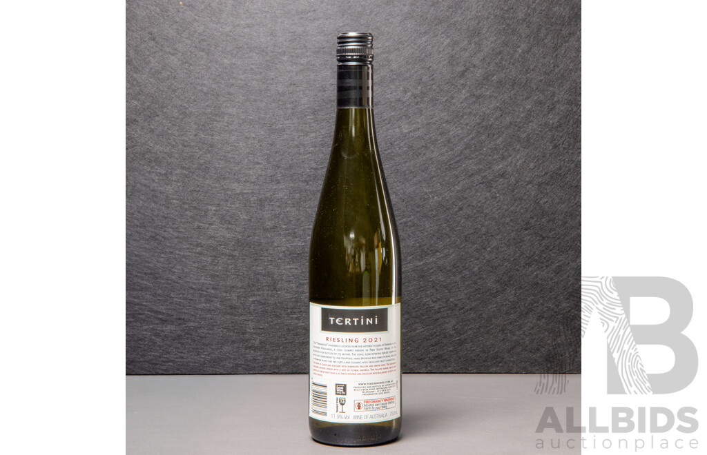 Tertini Yaraandoo NSW Riesling 2021 - Case of 12 X 750ml - RRP $420