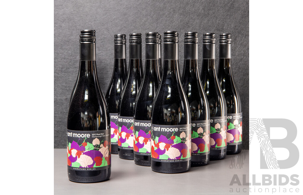 Ant Moore Signature Series Marlborough Pinot Noir 2017 - Case of 12 X 750ml - RRP $456