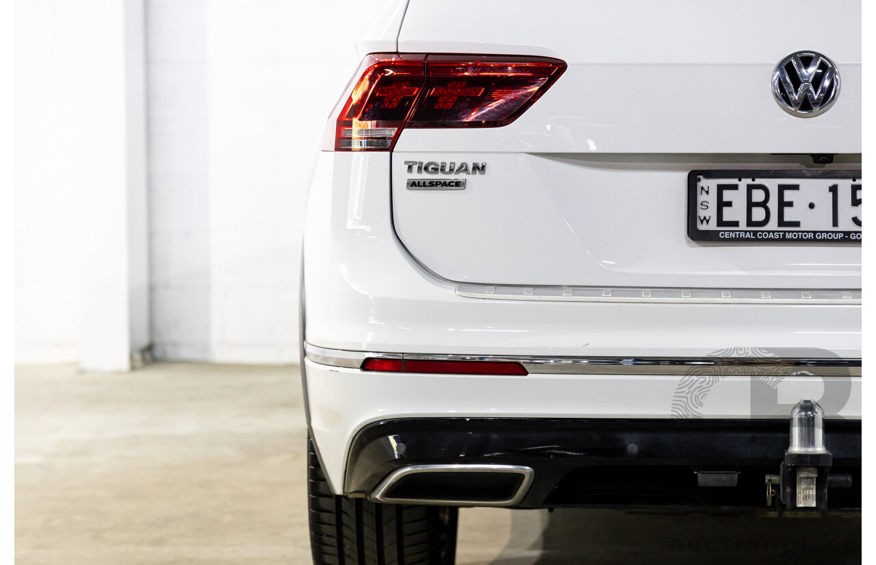 04/2019 Volkswagen Tiguan Allspace 162 TSI Highline (AWD) 5NA MY19 4d Wagon Pure White Turbo 2.0L