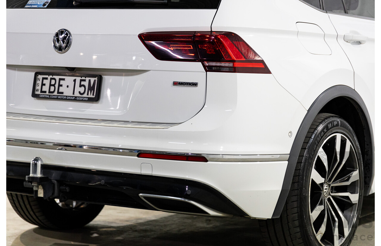 04/2019 Volkswagen Tiguan Allspace 162 TSI Highline (AWD) 5NA MY19 4d Wagon Pure White Turbo 2.0L