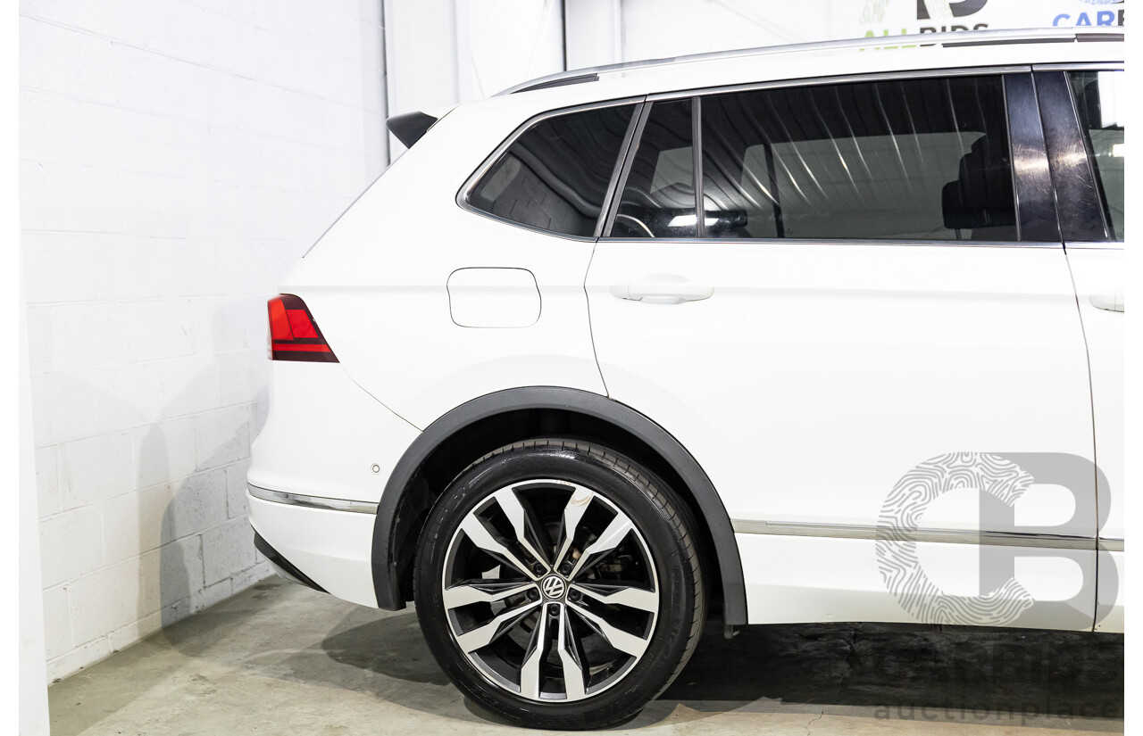 04/2019 Volkswagen Tiguan Allspace 162 TSI Highline (AWD) 5NA MY19 4d Wagon Pure White Turbo 2.0L