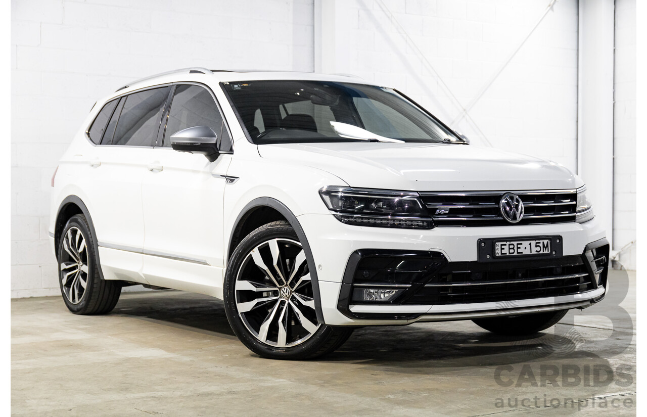 04/2019 Volkswagen Tiguan Allspace 162 TSI Highline (AWD) 5NA MY19 4d Wagon Pure White Turbo 2.0L