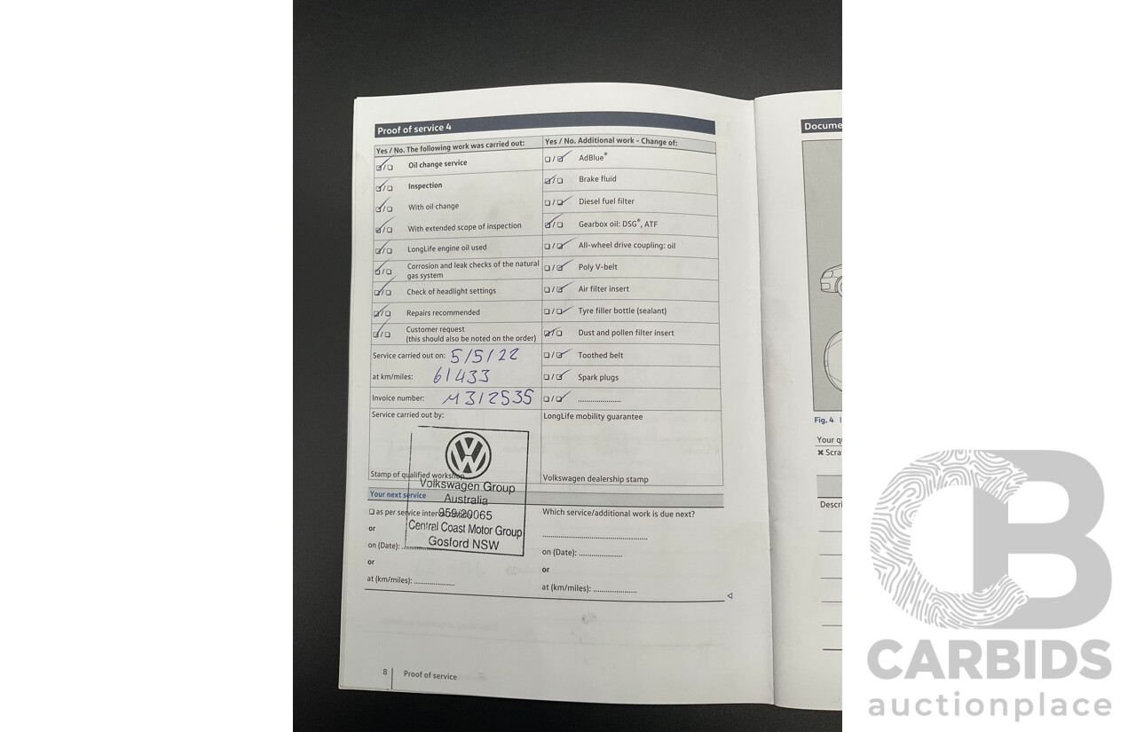 04/2019 Volkswagen Tiguan Allspace 162 TSI Highline (AWD) 5NA MY19 4d Wagon Pure White Turbo 2.0L