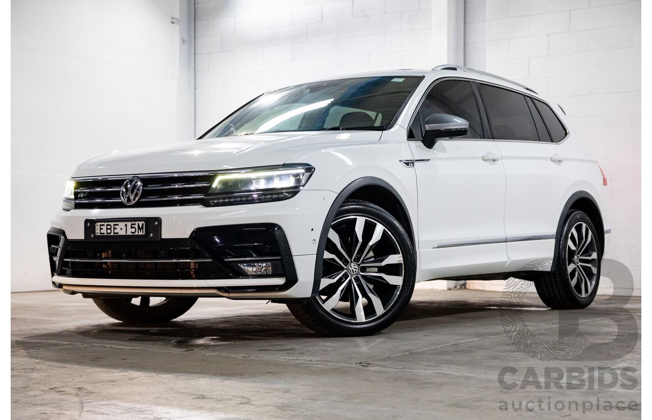 04/2019 Volkswagen Tiguan Allspace 162 TSI Highline (AWD) 5NA MY19 4d Wagon Pure White Turbo 2.0L