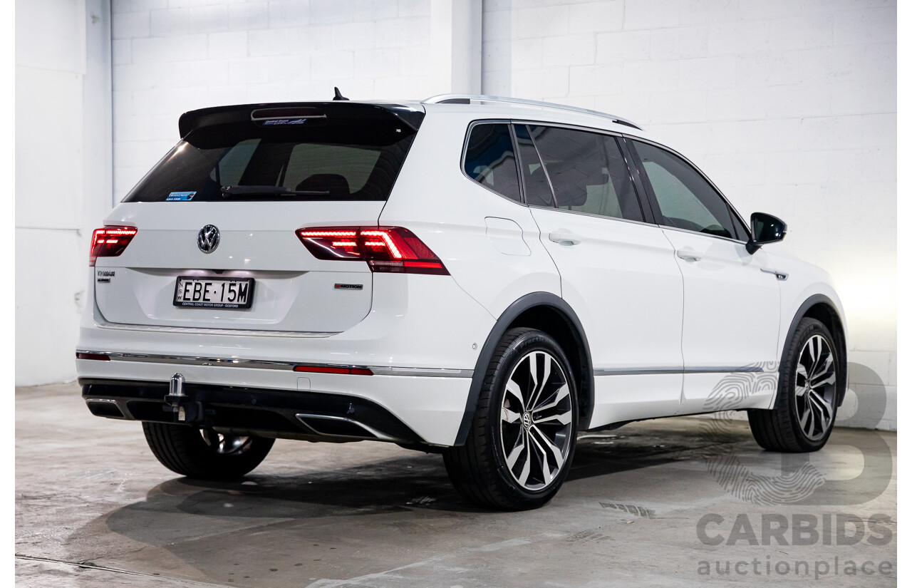 04/2019 Volkswagen Tiguan Allspace 162 TSI Highline (AWD) 5NA MY19 4d Wagon Pure White Turbo 2.0L