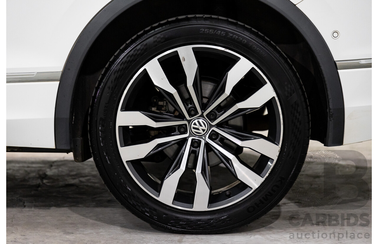 04/2019 Volkswagen Tiguan Allspace 162 TSI Highline (AWD) 5NA MY19 4d Wagon Pure White Turbo 2.0L