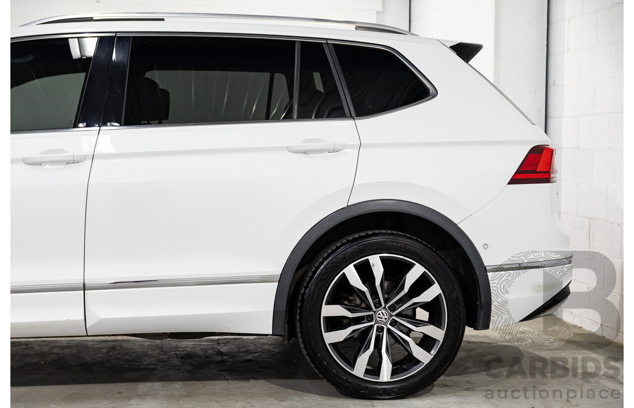 04/2019 Volkswagen Tiguan Allspace 162 TSI Highline (AWD) 5NA MY19 4d Wagon Pure White Turbo 2.0L