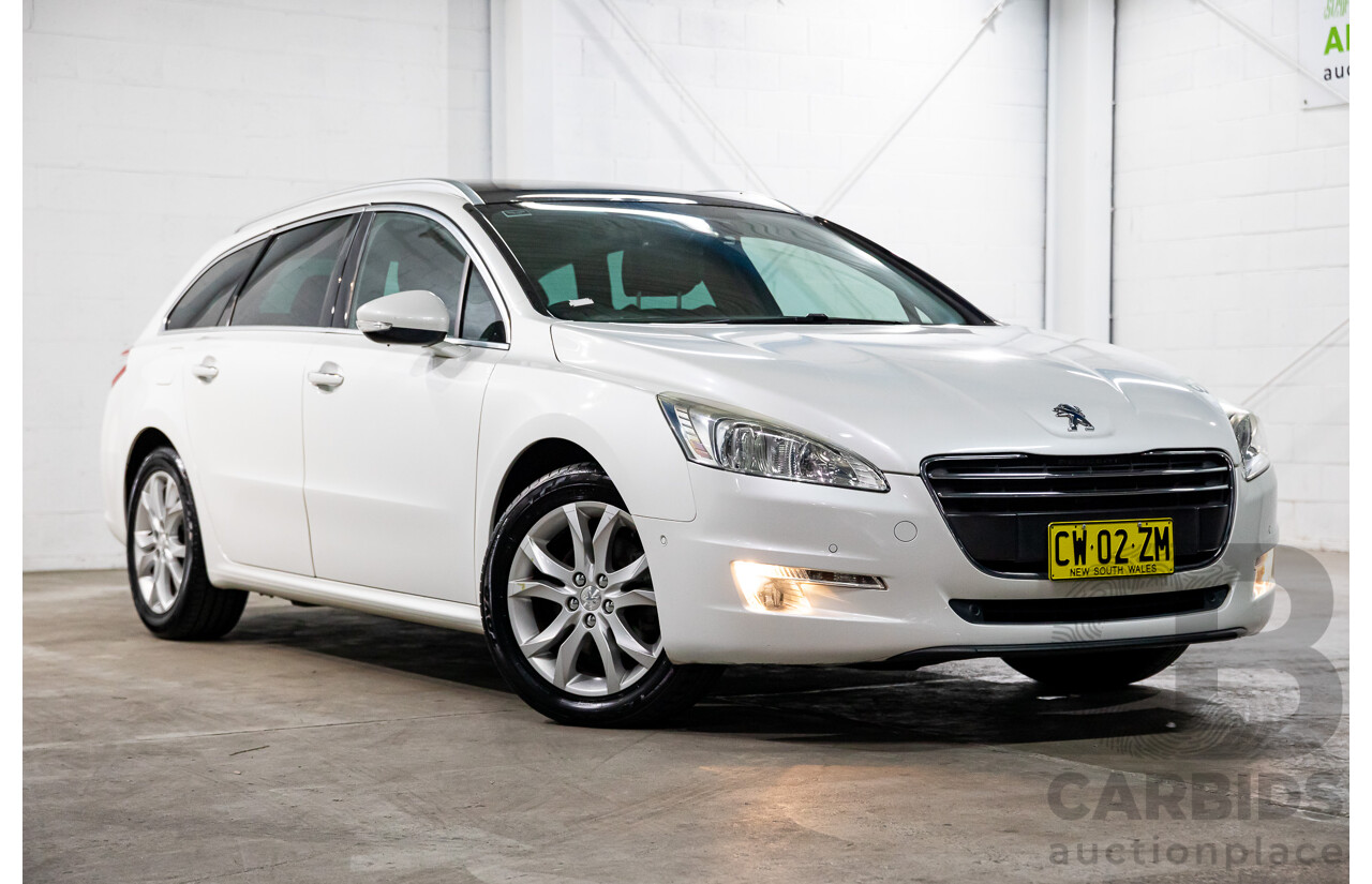 10/2012 Peugeot 508 Allure Touring 1.6T 4d Wagon Blanc Banquise White Turbo 1.6L