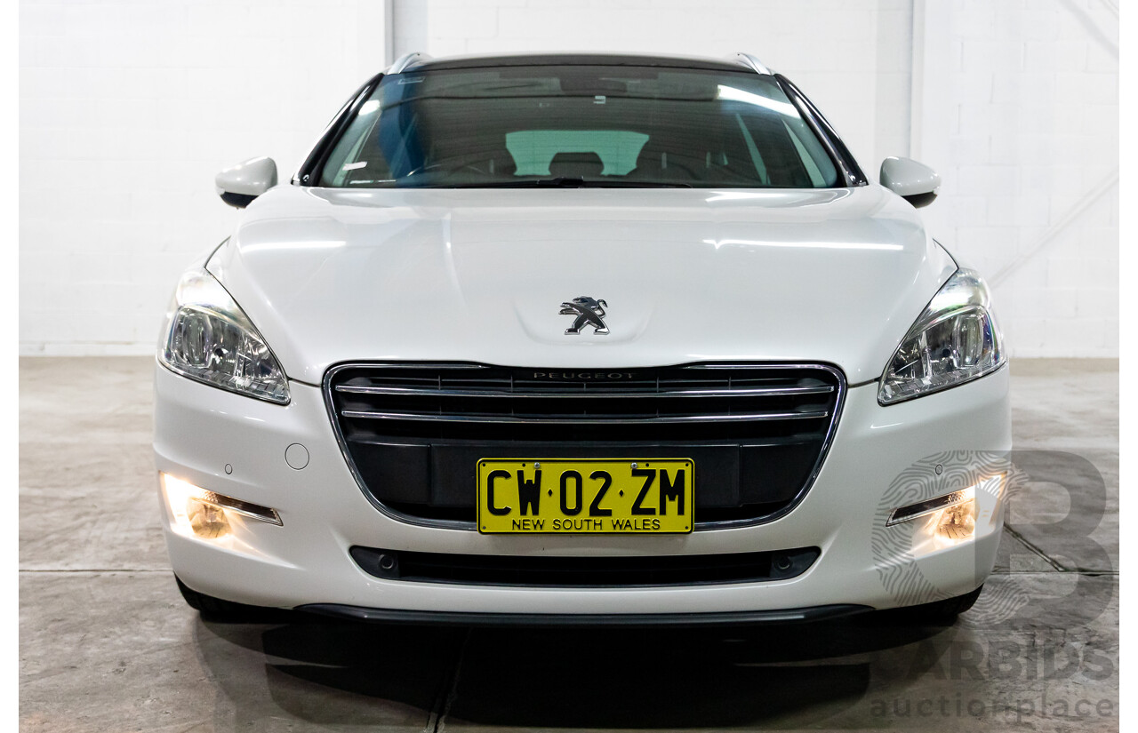 10/2012 Peugeot 508 Allure Touring 1.6T 4d Wagon Blanc Banquise White Turbo 1.6L