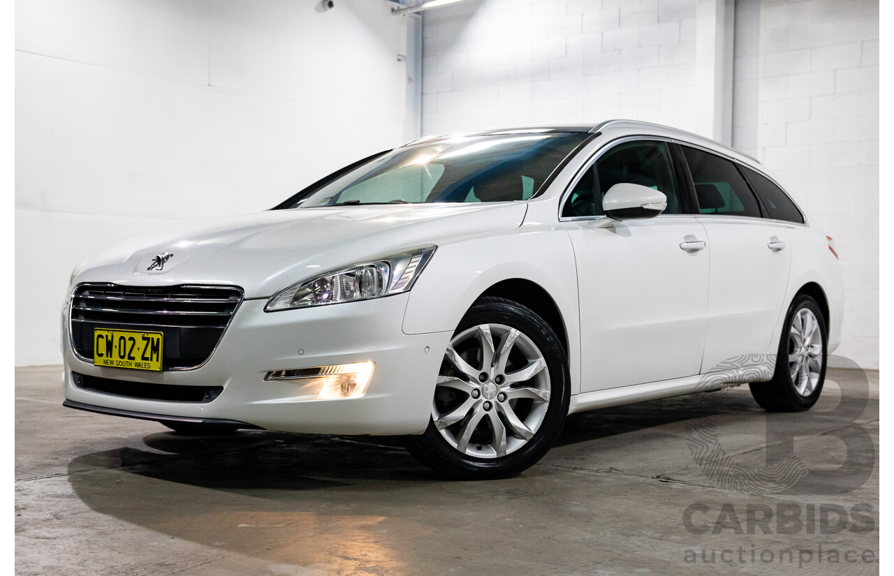 10/2012 Peugeot 508 Allure Touring 1.6T 4d Wagon Blanc Banquise White Turbo 1.6L