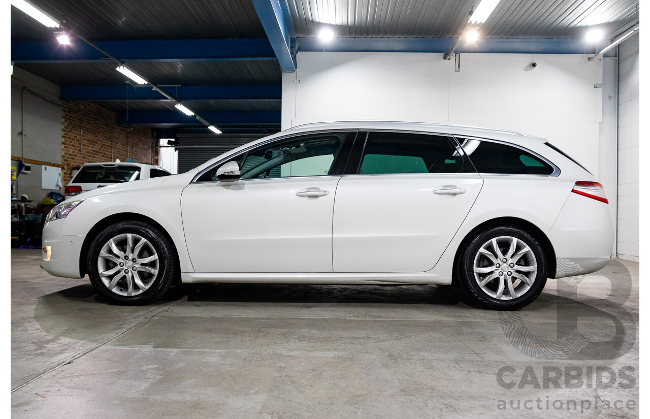 10/2012 Peugeot 508 Allure Touring 1.6T 4d Wagon Blanc Banquise White Turbo 1.6L