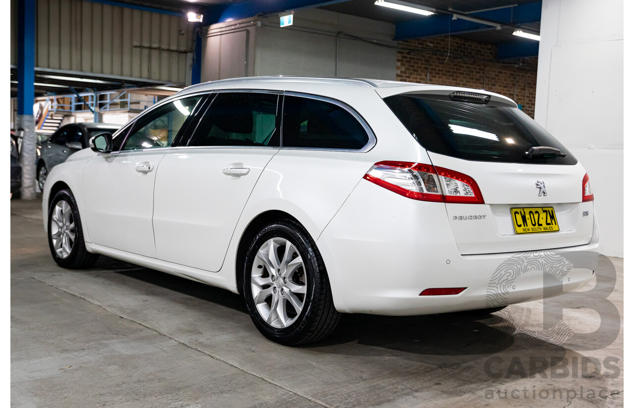 10/2012 Peugeot 508 Allure Touring 1.6T 4d Wagon Blanc Banquise White Turbo 1.6L